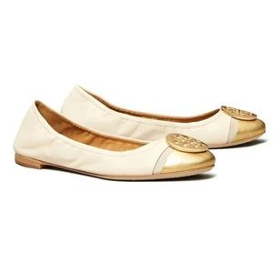 Tory Burch Minnie Cap-Toe Ballet Flats